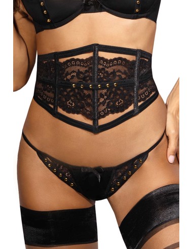 V-9782 Suspender belt - Black