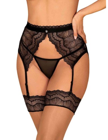 Isabellia Suspender belt - Black