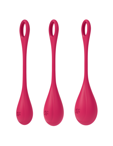 Bolas Geisha Satisfyer Yoni Power 1 - Set de 3 - Rojo