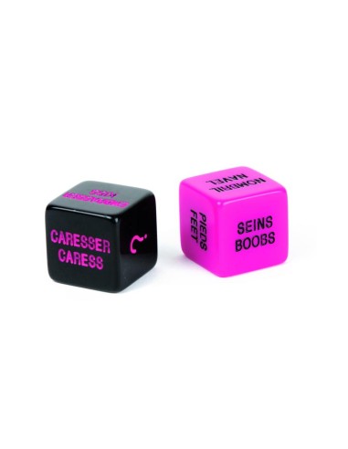 Play and love dice - Pink and Black