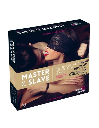 Premium-kit voor BDSM-meester en -slaaf - Beige