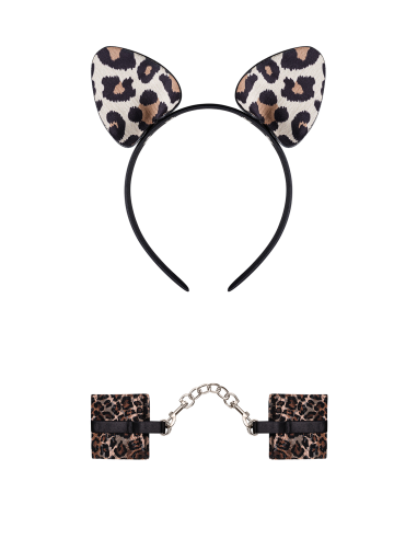 Tigerlla Handcuffs with Ears - Animal print