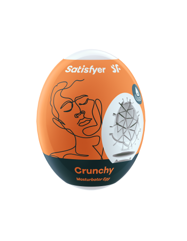 Crunchy Masturbator Egg - Orange