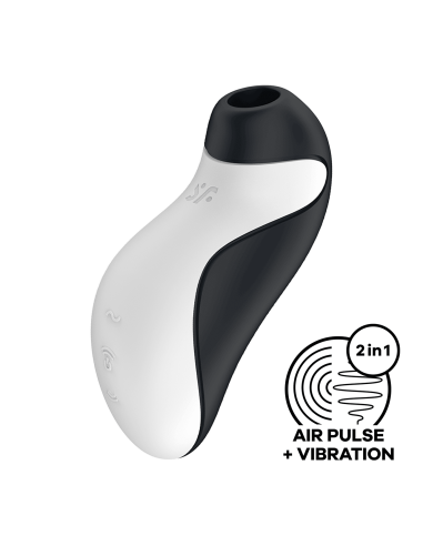 Estimulador y vibrador de clítoris Orca - Black Satisfyer