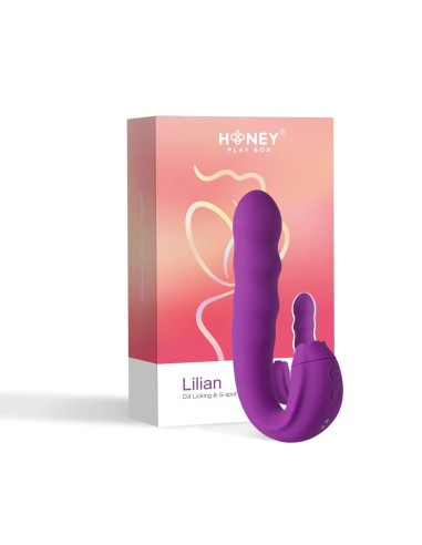 Lilian - Vibrador Punto G con Cabeza Giratoria y Lengua Vibrante