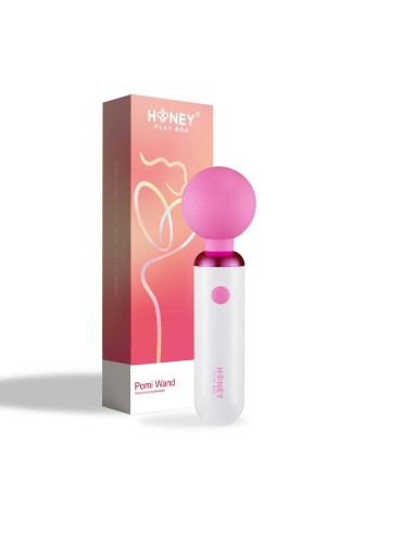 Pomi wand - Puissant mini vibromasseur - Blanc et rose