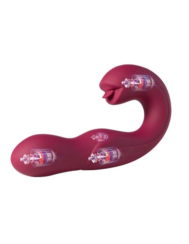 Joi Pro 2 Paars - Vibrator - roterende clitorislikker met afstandsbediening voor G-spot