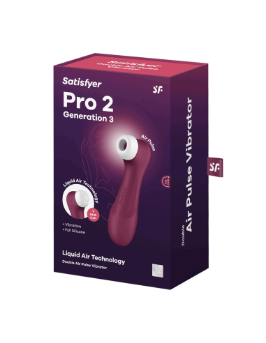 Pro 2 Generación 3 Air pluse - Burdeos Satisfyer