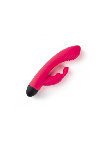 VIBRADOR RECARGABLE V6 CONEJO ROSA