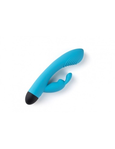 VIBRADOR RECARGABLE V6 CONEJO AZUL