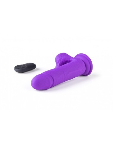 REALISTISCHE R16 FLESH 16 CM VIBRATOR MET AFSTANDSBEDIENING Paars