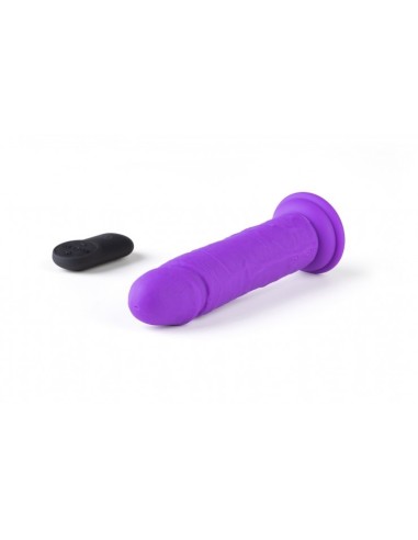 REALISTISCHE VIBRATOR R15 VLEES 16,5CM MET AFSTANDSBEDIENING paars