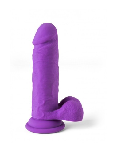 REALISTIC R12 14.4CM VIBRATOR WITH PURPLE REMOTE CONTROL