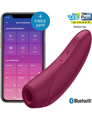 Satisfyer Curvy 1 aangesloten stimulator - Bordeaux