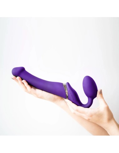 Remote Control Vibrating Strap-on 3 Motors - Purple