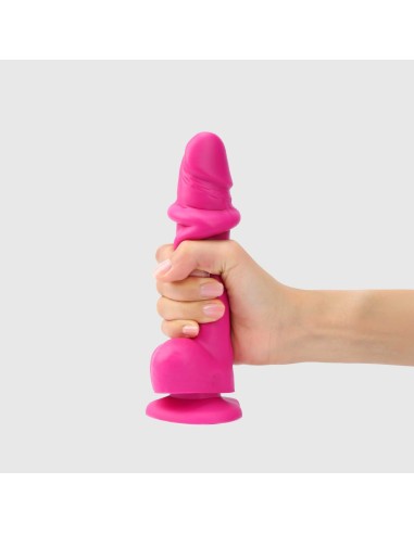 Sliding Skin - Dildo réaliste - Fuchsia