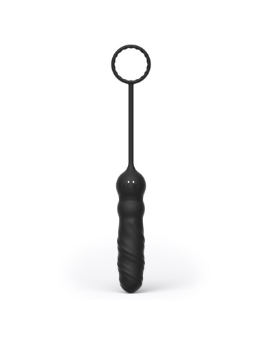 Plug anal y anillo para el pene Deep Seeker - Negro