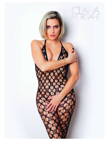 Le numéro 11 bodystocking Clara Morgane - Noir