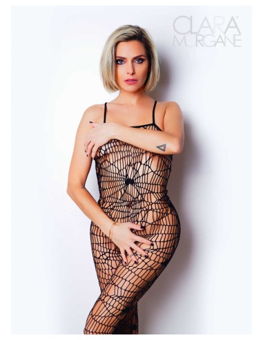 Nummer 7 bodystocking Clara Morgane - Zwart