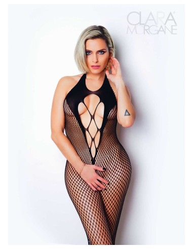 Number 2 bodystocking Clara Morgane - Black