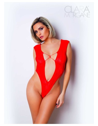 Number 2 Clara Morgane bodysuit - Red