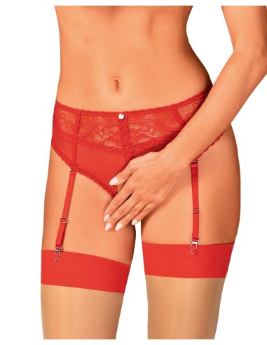 Dagmarie Garter panties Red