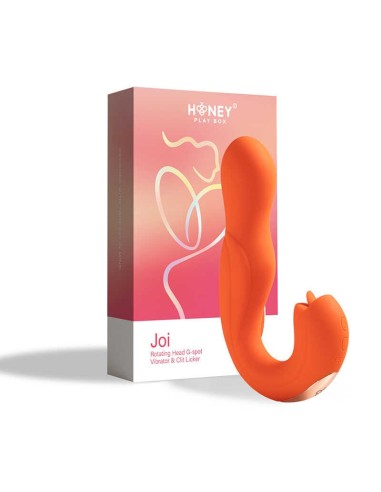 Joi - Rotating head vibrator and clitoral stimulator - orange