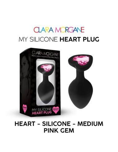 My Silicone Heart Plug - Gem rose