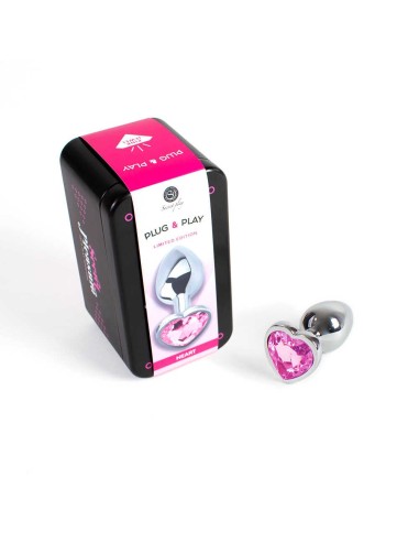 Plug anal Secret play - Corazón rosa