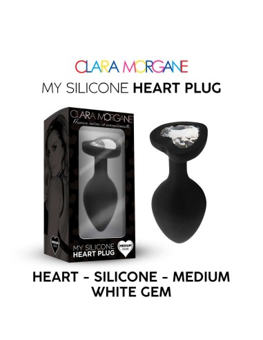 My Silicone Heart Plug - Negro