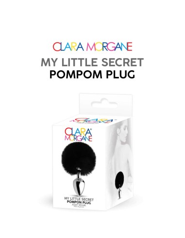 My little secret pompom plug - black