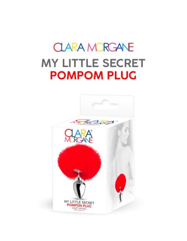 My little secret pompom plug - red