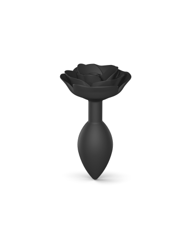 Plug Open Roses L - Black Onyx