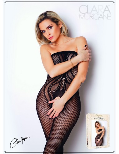 Fancy mouwloze bodystocking - Le Numéro 20 - Bodystocking Collectie - CM99020