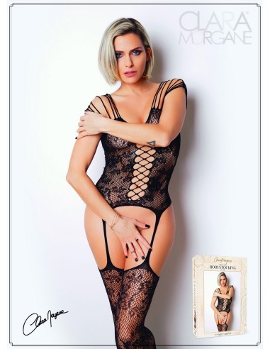 Floral print bodystocking - Le Numéro 10 - Bodystocking Collection - CM99010