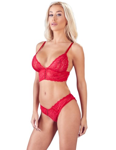 Conjunto 2 piezas encaje rojo - OR2212269RED