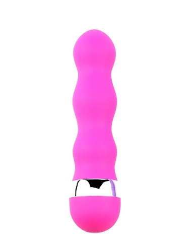 Mini vibrador ondulado 11 cm - BOZ025PNK