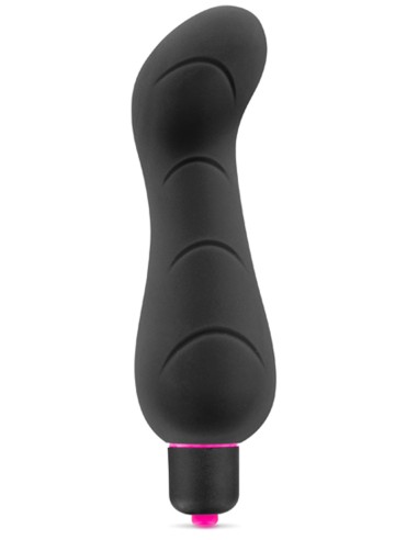 Waterproof black 7 speed curved G-spot vibrator - CC5740010010