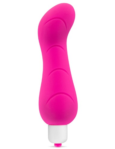 Waterproof 7-speed curved G-spot pink vibrator - CC5740010050