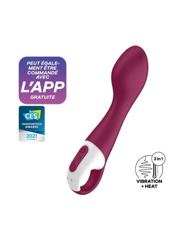 Satisfyer Hot Spot Red USB Connected Heated G-Spot Vibrator - CC597782