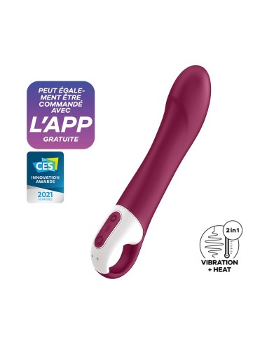 Satisfyer Big Heat Red USB Connected Heating Vibrator - CC597784