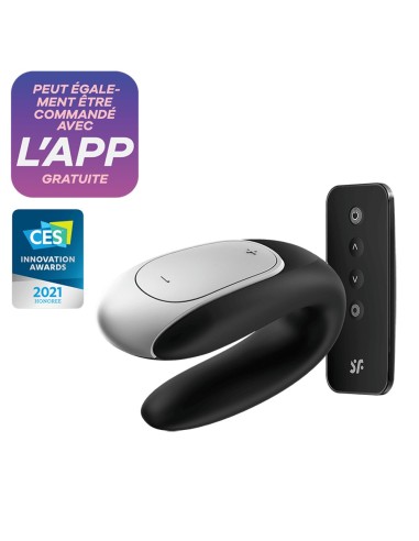 Double Fun juguete sexual para parejas con vibración USB conectado negro - CC5972560010