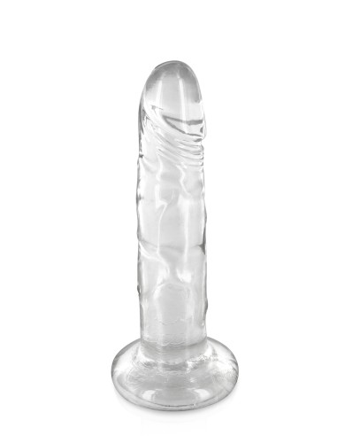 Transparent jelly dildo with suction cup 18cm - CC570121