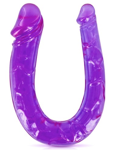 Consolador doble dong flexible violeta 29.5cm - CC570045