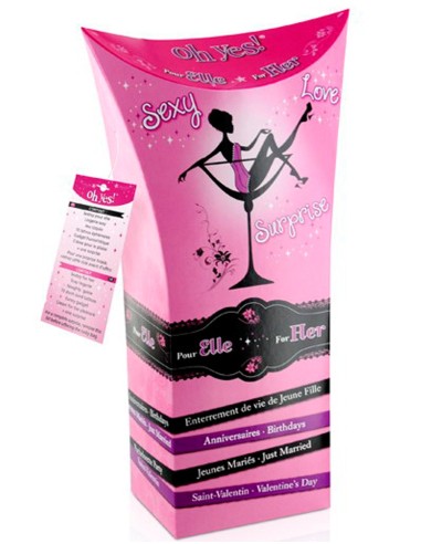 Boîte cadeau sexy fille sextoys jeu creme de plaisir gadget - CC597199