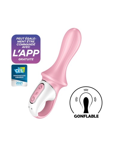 Vibrador anal inflador conectado rosa USB Air Pump Booty 5 Satisfyer - CC597803