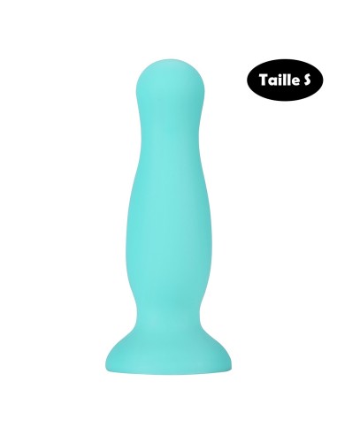 Pastel green suction cup anal plug size S - A-001-S-GRN