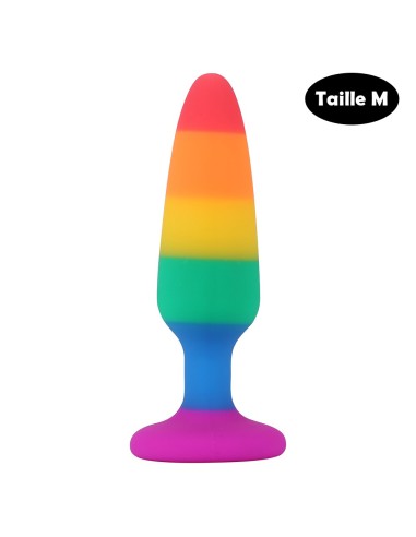 Plug anal multicolor talla M - A-032-RAI-M