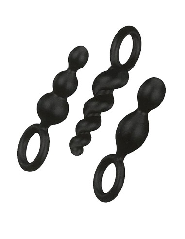 Box of 3 Satisfyer Plugs Black - CC597159