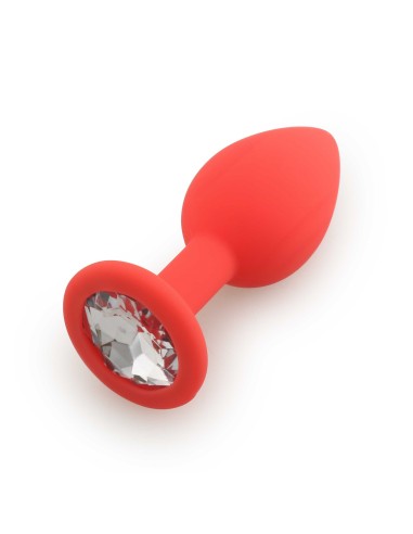 Red crystal jewel plug Small - DB-RY067CRED